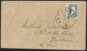 Sale 1192, Lot 961, Confederate States: General Issues on-Cover, Typograph and Engraved Issues