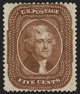 Sale 1197, Lot 1625, 1857-60 Issue (Scott 18-39)