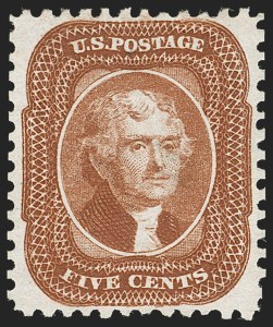 Sale 1197, Lot 1644, 1875 Reprint of 1857-60 Issue (Scott 40-47)