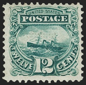 Sale 1197, Lot 1752, 12c "Adriatic" 1869 Pictorial Issue, Stamps (Scott 117)