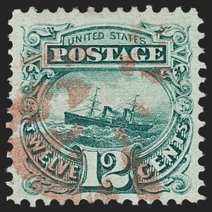 Sale 1197, Lot 1759, 12c "Adriatic" 1869 Pictorial Issue, Stamps (Scott 117)