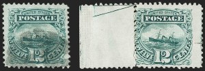 Sale 1197, Lot 1765, 12c "Adriatic" 1869 Pictorial Issue, Stamps (Scott 117)