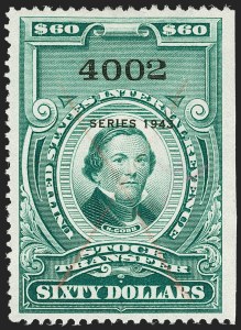 Sale 1197, Lot 2193, Revenues: Second Issue thru Proprietary, Balances