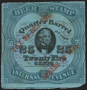 Sale 1197, Lot 2199, Revenues: Wine and Beer Stamps