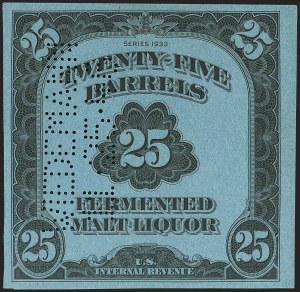 Sale 1197, Lot 2222, Revenues: Wine and Beer Stamps