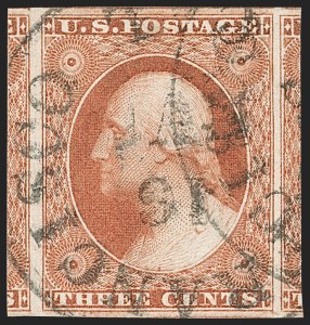 Sale Number 1199, Lot Number 1033, 3c-12c 1851-56 Issue (Scott 10-17) Sale Number 1199, Lot Number 1033, 3c-12c 1851-56 Issue (Scott 10-17)