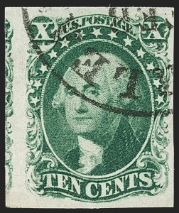 Sale 1199, Lot 1049, 3c-12c 1851-56 Issue (Scott 10-17)