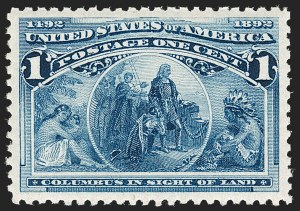 Sale Number 1199, Lot Number 1300, 1893 Columbian Issue (Scott 230-245) Sale Number 1199, Lot Number 1300, 1893 Columbian Issue (Scott 230-245)