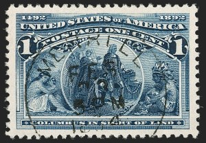 Sale Number 1199, Lot Number 1301, 1893 Columbian Issue (Scott 230-245)