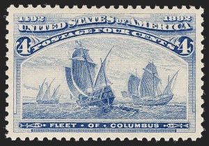 Sale Number 1199, Lot Number 1307, 1893 Columbian Issue (Scott 230-245) Sale Number 1199, Lot Number 1307, 1893 Columbian Issue (Scott 230-245)