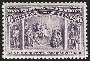 Sale Number 1199, Lot Number 1310, 1893 Columbian Issue (Scott 230-245) Sale Number 1199, Lot Number 1310, 1893 Columbian Issue (Scott 230-245)
