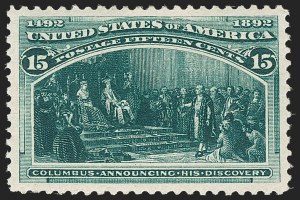 Sale Number 1199, Lot Number 1314, 1893 Columbian Issue (Scott 230-245) Sale Number 1199, Lot Number 1314, 1893 Columbian Issue (Scott 230-245)