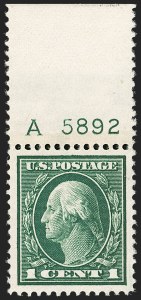 Sale Number 1199, Lot Number 1462, 1912-15 Washington-Franklin Issue (Scott 405-461) Sale Number 1199, Lot Number 1462, 1912-15 Washington-Franklin Issue (Scott 405-461)
