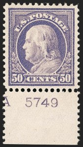 Sale Number 1199, Lot Number 1467, 1912-15 Washington-Franklin Issue (Scott 405-461) Sale Number 1199, Lot Number 1467, 1912-15 Washington-Franklin Issue (Scott 405-461)