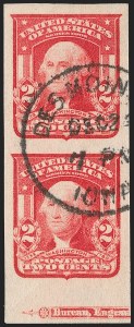 Sale 1202, Lot 2314, 1906-08 2-Cent Shield Imperforate Issue (Scott 320-320A)