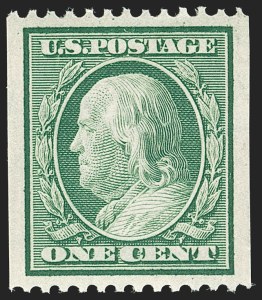 Sale 1202, Lot 2321, 1908-12 Perf 12 Vertical Coils, Double-Line Watermark (Scott 348-351)