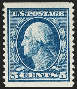 Sale 1202, Lot 2366, 1908-12 Perf 12 Horizontal Coils, Double-Line Watermark (Scott 352-356)