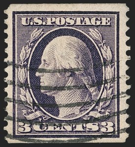 Sale 1202, Lot 2398, 1910-11 Perf 12 Horizontal Coils, Single-Line Watermark (Scott 387-389)