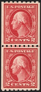 Sale 1202, Lot 2451, 1912 Perf 8.5 Coils, Single-Line Watermark (Scott 410-413)