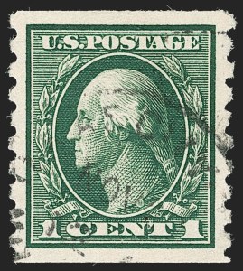 Sale 1202, Lot 2462, 1912 Perf 8.5 Coils, Single-Line Watermark (Scott 410-413)