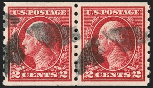 Sale 1202, Lot 2468, 1912 Perf 8.5 Coils, Single-Line Watermark (Scott 410-413)