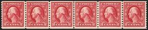 Sale 1202, Lot 2485, 1914 Perf 10 Horizontal Coils, Single-Line Watermark (Scott 443-447)
