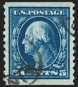 Sale 1202, Lot 2512, 1914 Perf 10 Horizontal Coils, Single-Line Watermark (Scott 443-447)