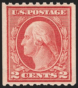 Sale Number 1202, Lot Number 2521, 1915 Perf 10 Vertical Rotary Press Coils, Single-Line Watermark (Scott 448-449) Sale Number 1202, Lot Number 2521, 1915 Perf 10 Vertical Rotary Press Coils, Single-Line Watermark (Scott 448-449)