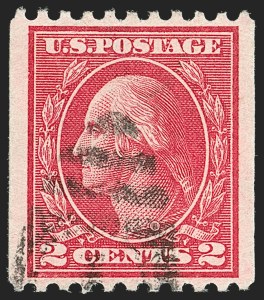 Sale Number 1202, Lot Number 2529, 1915 Perf 10 Vertical Rotary Press Coils, Single-Line Watermark (Scott 448-449) Sale Number 1202, Lot Number 2529, 1915 Perf 10 Vertical Rotary Press Coils, Single-Line Watermark (Scott 448-449)