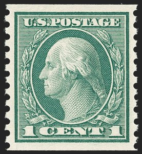Sale Number 1202, Lot Number 2532, 1915 Perf 10 Horizontal Rotary Press Coils, Single-Line Watermark (Scott 450-459)