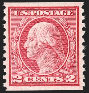 Sale 1202, Lot 2538, 1915 Perf 10 Horizontal Rotary Press Coils, Single-Line Watermark (Scott 450-459)