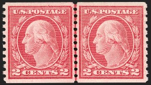 Sale 1202, Lot 2548, 1915 Perf 10 Horizontal Rotary Press Coils, Single-Line Watermark (Scott 450-459)