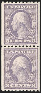 Sale 1202, Lot 2593, 1916-18 Perf 10 Vertical Rotary Press Coils, Unwatermarked (Scott 486-489)