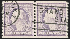 Sale 1202, Lot 2617, 1916-18 Perf 10 Horizontal Rotary Press Coils, Unwatermarked (Scott 490-497)