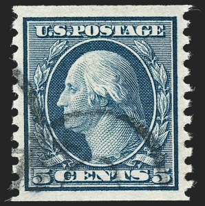 Sale 1202, Lot 2636, 1916-18 Perf 10 Horizontal Rotary Press Coils, Unwatermarked (Scott 490-497)