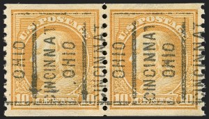 Sale 1202, Lot 2644, 1916-18 Perf 10 Horizontal Rotary Press Coils, Unwatermarked (Scott 490-497)