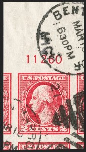 Sale 1202, Lot 2645, 1918-20 Offset Imperforate Issue (Scott 533-534B)