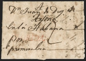 Sale 1205, Lot 2001, Stampless Covers, Colonial thru Free Franks
