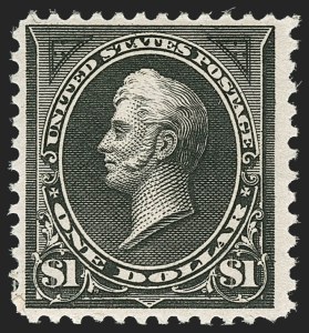 Sale 1206, Lot 280, 1894 Unwatermarked Bureau Issue (Scott 246-263), $1.00 Black (261) Sale 1206, Lot 280, 1894 Unwatermarked Bureau Issue (Scott 246-263)