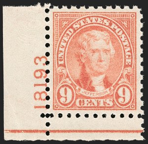 Sale 1206, Lot 603, 1922-29 Issues (Scott 551-621)
