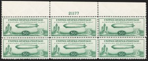Sale 1206, Lot 684, Air Post, continued (C13-C23a), 50c Chicago Zeppelin (C18) Sale 1206, Lot 684, Air Post, continued (C13-C23a)