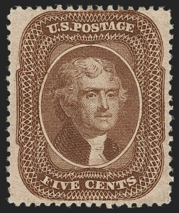 Sale 1206, Lot 97, 1857-60 Issue (Scott 21-39)
