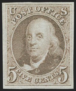 Sale 1209, Lot 1092, 1847 Issue and 1875 Reproduction (Scott 1-4)