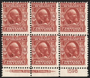 Sale 1209, Lot 1223, 1902-08 Issues (Scott 300-320), 6c Claret (305) Sale 1209, Lot 1223, 1902-08 Issues (Scott 300-320)