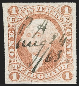 Sale 1209, Lot 1459, Revenues: First Issue Imperforate (R1a-R76a)