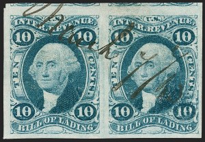Sale 1209, Lot 1465, Revenues: First Issue Imperforate (R1a-R76a)