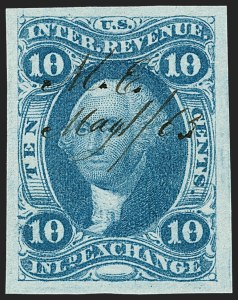 Sale 1209, Lot 1466, Revenues: First Issue Imperforate (R1a-R76a)