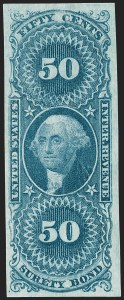 Sale 1209, Lot 1479, Revenues: First Issue Imperforate (R1a-R76a)