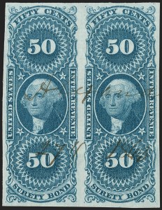 Sale 1209, Lot 1481, Revenues: First Issue Imperforate (R1a-R76a)