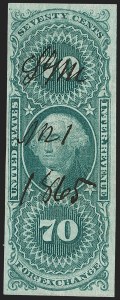 Sale 1209, Lot 1483, Revenues: First Issue Imperforate (R1a-R76a)